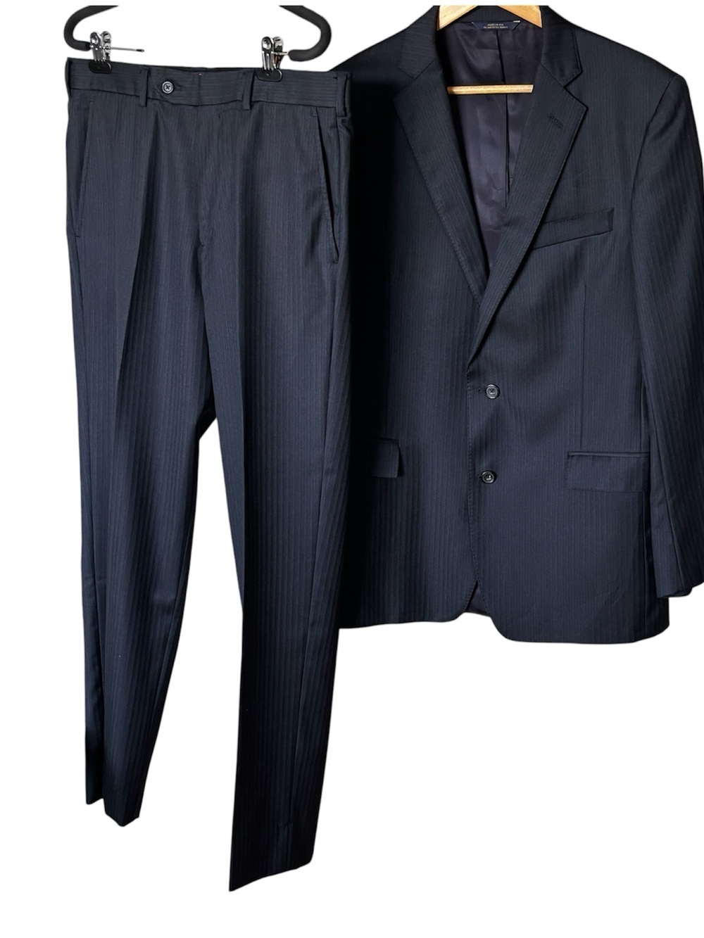 Brooks Brothers 1818 Regent Suit 40L W34 Vitale Barberis Canonico Italian Wool
